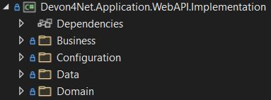 Application.WebAPI.Implementation tree