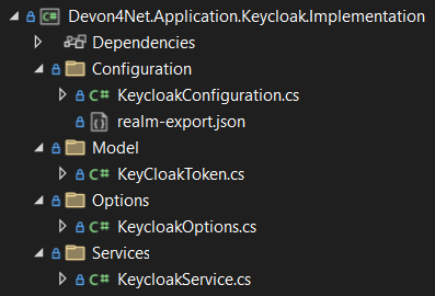 keycloak implementation tree