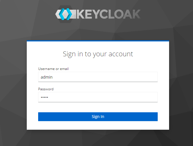 keycloak sign in