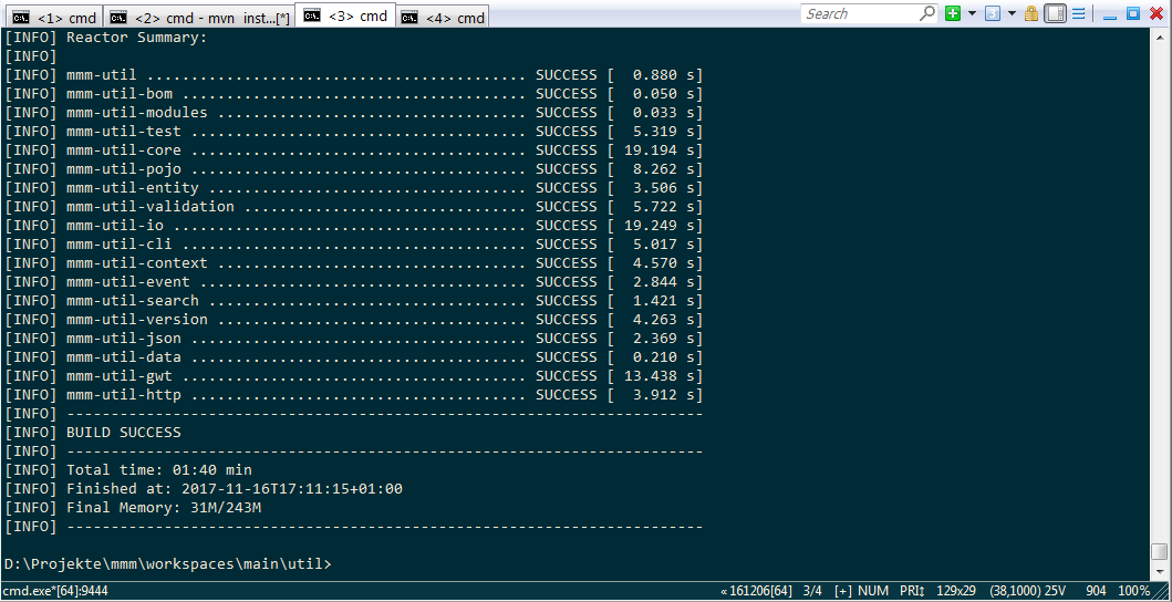 tabs for windows shells